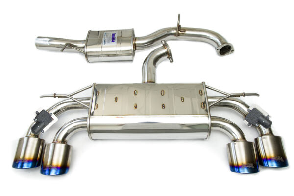 INVIDIA | Q300 VALVED CATBACK EXHAUST W/OVAL TI ROLLED TIPS | MK7R