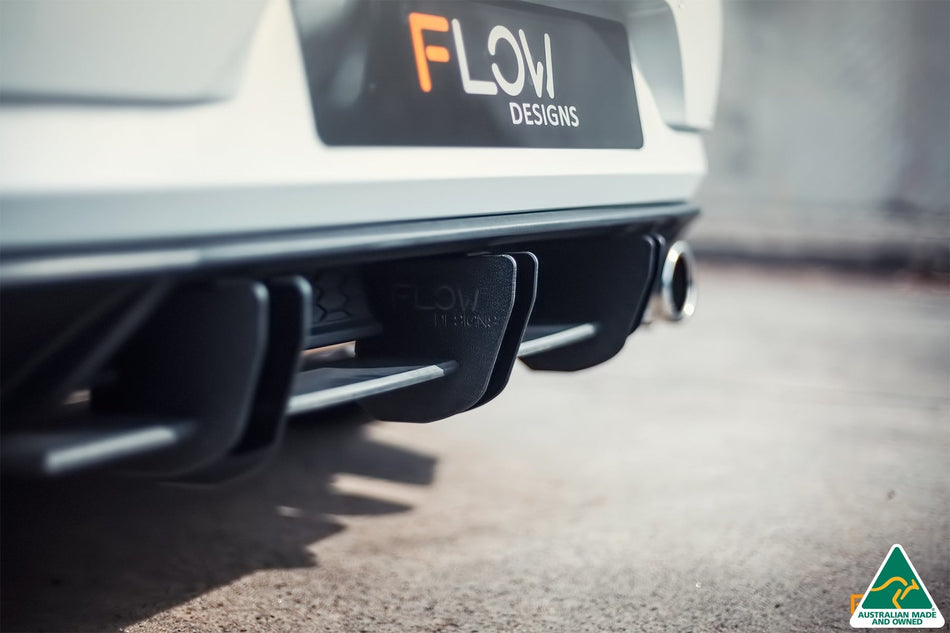 VW MK7.5 Golf GTI Rear Valance & Flow-Lock Diffuser Fins | Flow Designs Australia