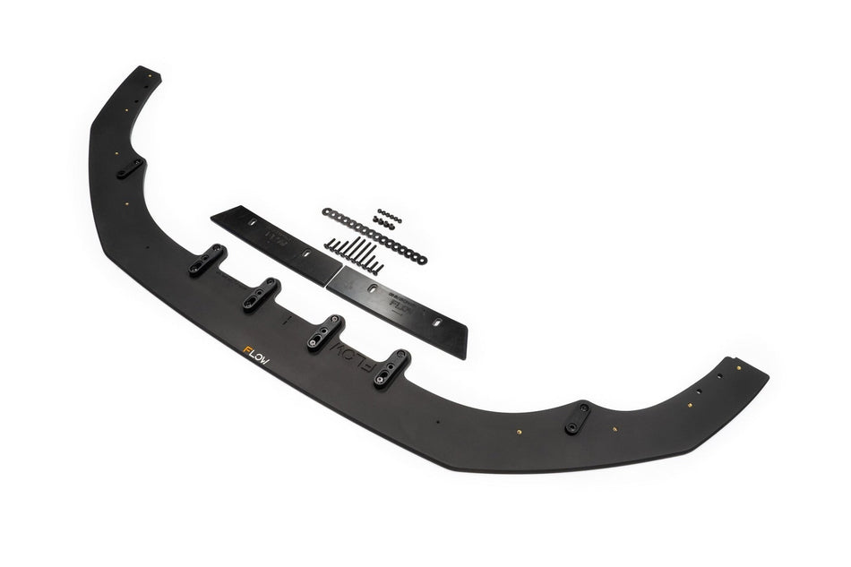 S3 8V Sedan PFL Front Lip Splitter V3 & Mounting Brace