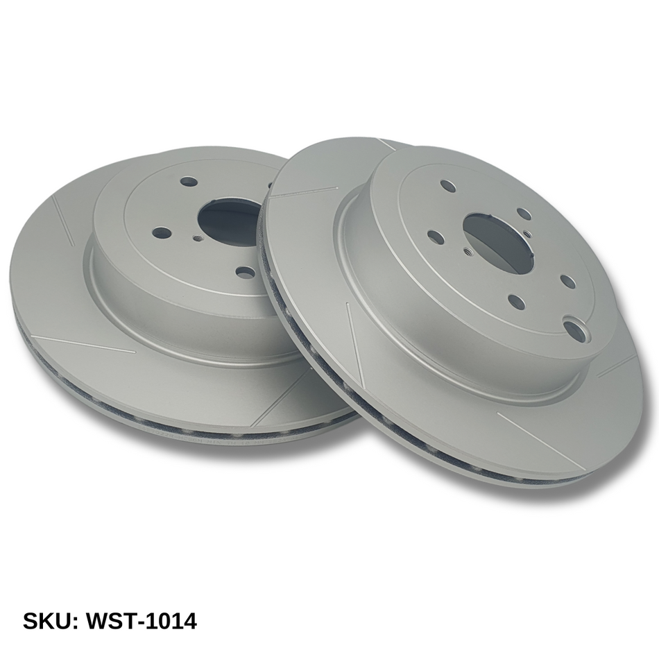 WinmaX WST Performance Slotted Brake Discs Subaru WRX STI GR,GV Rear