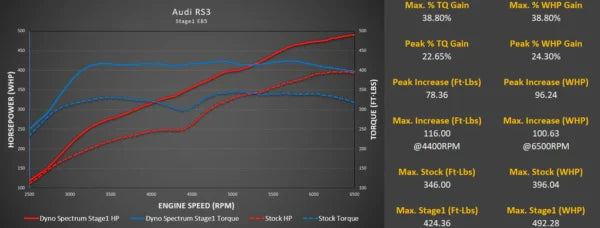 DYNOSPECTRUM DS1 TUNING - AUDI RS3 8V DAZA & DNWA